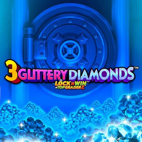 3 Glittery Diamonds logo by PearFiction Studios Glorion Casino