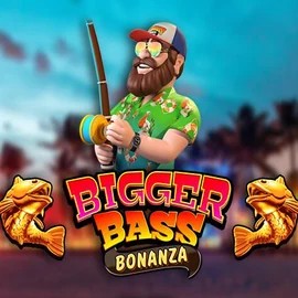 Bigger Bass Bonanza slot logo by Pragmatic Play at Glorion Casino