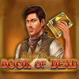 Slots logo of Book of Dead from Play'n GO at Glorion Casino