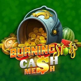 Official Slots logo: Burning Slots Cash Mesh by BF Games at Glorion Casino