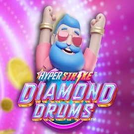 Hyper Strike Diamond Drums logo – Slots by Gameburger Studios at Glorion Casino