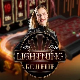 Lightning Roulette slot logo by Evolution at Glorion Casino