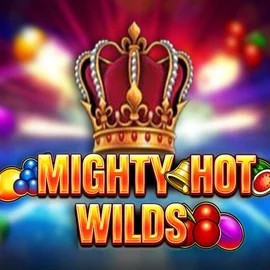 Mighty Hot Wilds slot logo by Inspired Gaming at Glorion Casino