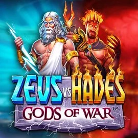 Zeus vs Hades: Gods of War slot logo by Pragmatic Play at Glorion Casino